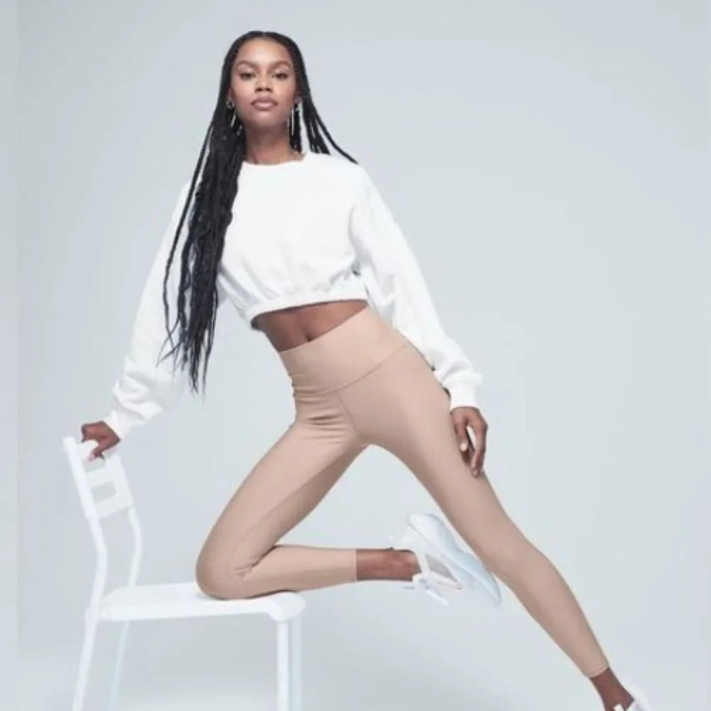 ALO Yoga High-Rise Leggings in Mauve Taupe